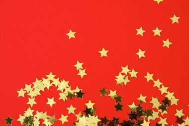 Noel kartı ile siyah ve altın yıldız