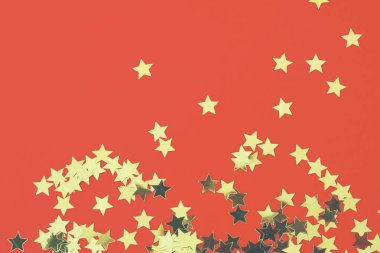 Noel kartı ile siyah ve altın yıldız