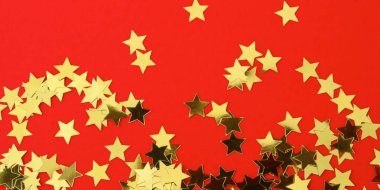 Noel kartı ile siyah ve altın yıldız