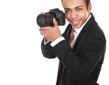 profesyonel fotoğrafçı gülümseyen