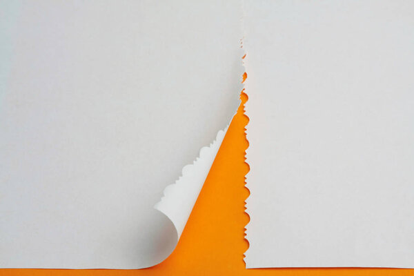 Белый и желтый фон, разноцветная бумажная текстура
