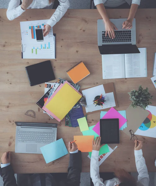 Business people sitting and discussing at business meeting — Stock Photo, Image