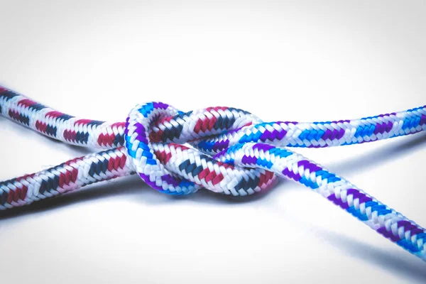 Rope knot isolated on a white background — Stock Photo, Image