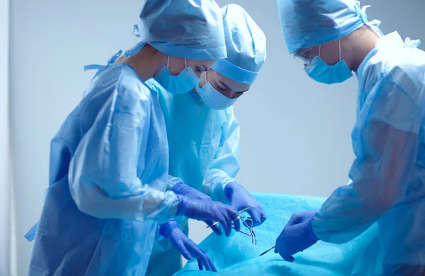 Teamchirurg aan het werk in de operatiekamer. — Stockfoto