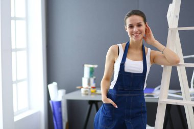 iç tasarım, yenileme ve teknoloji konsepti