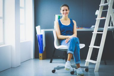 iç tasarım, yenileme ve teknoloji konsepti