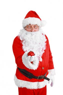 Noel Baba Noel top, beyaz arka plan üzerinde izole ile.
