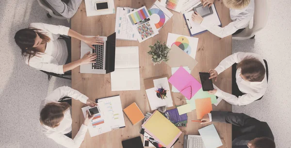 Business people sitting and discussing at business meeting — Stock Photo, Image