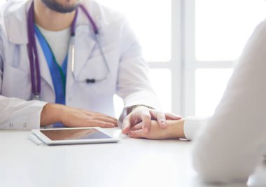 hasta ve doktor ilaç reçete kapat