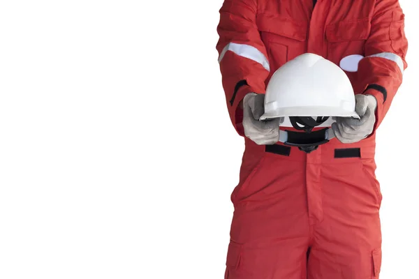 エンジニア/インスペクター表示安全ヘルメット — ストック写真