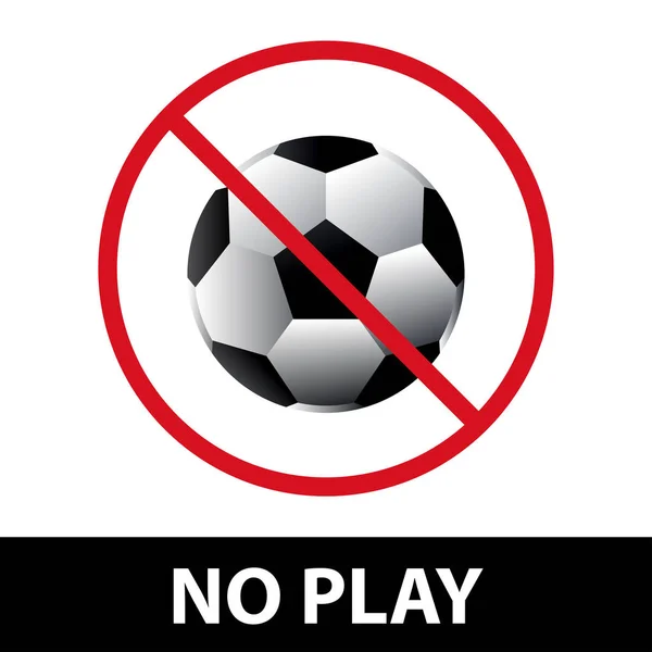 Ніякої гри, ні футбольного знаку. EPS10 — стоковий вектор