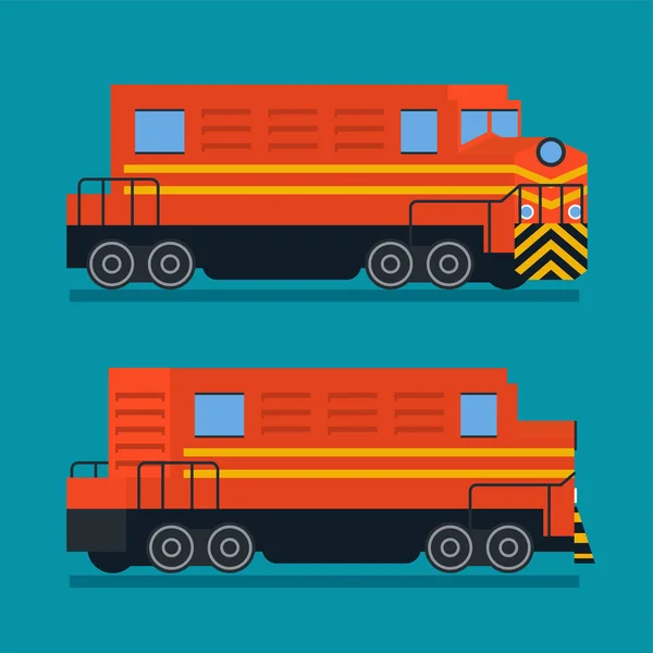 Tren de carga. Logística de transporte de carga — Archivo Imágenes Vectoriales