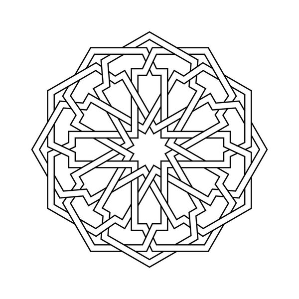 Исламский бесшовный вектор
