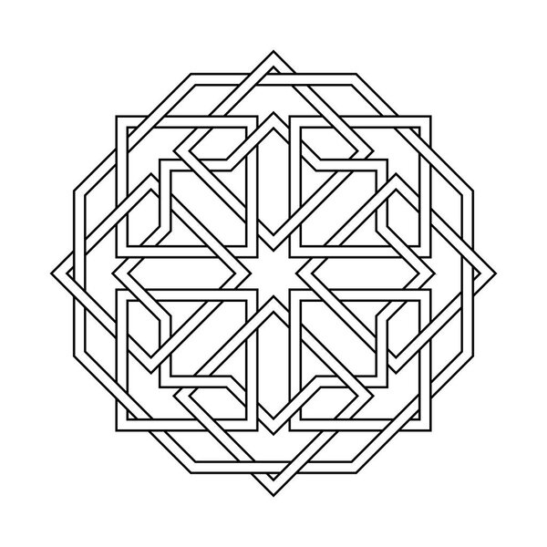 Исламский бесшовный вектор
