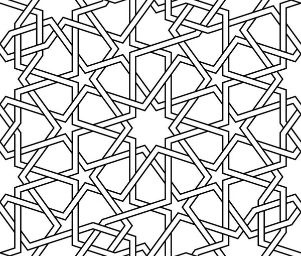 Исламский бесшовный вектор
