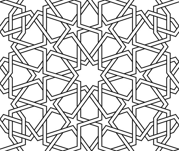 Исламский бесшовный вектор
