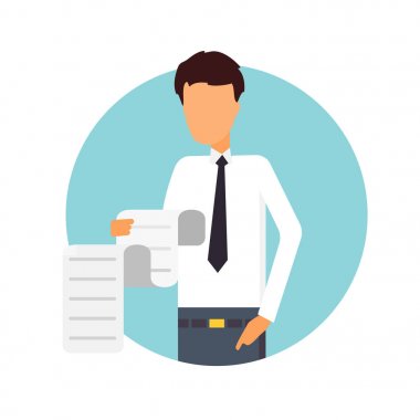 Bir sürü tüm fatura, borçları. İş vektör