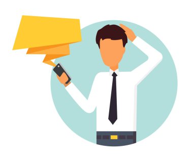 Adam okuma mesaj mobil.