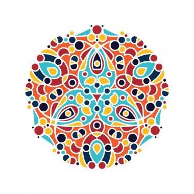 Arapça çiçek süsleme mandala