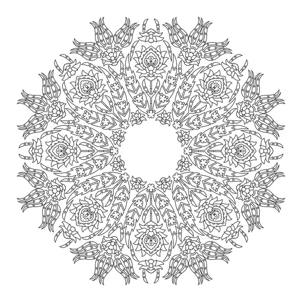 Ornement floral arabe mandala — Image vectorielle