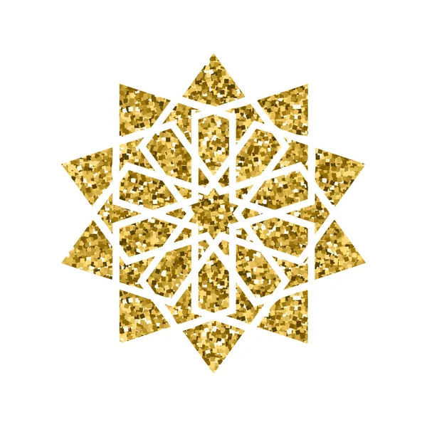 Векторно-исламический золотой узор — стоковый вектор