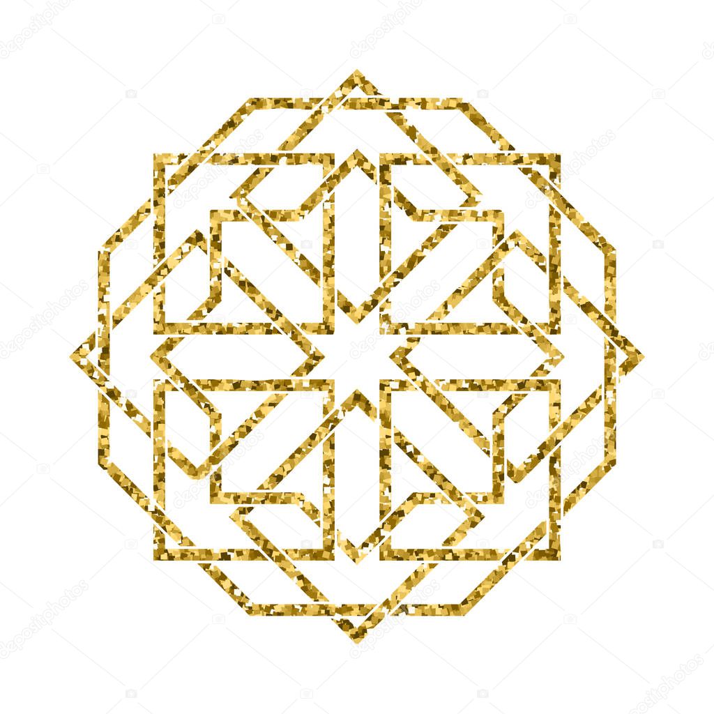 Vector islamic golden pattern