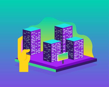 Emlak inşaat vektör yapı