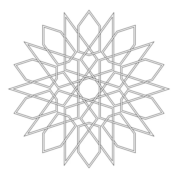 Mandala vecteur sans couture islamique — Image vectorielle