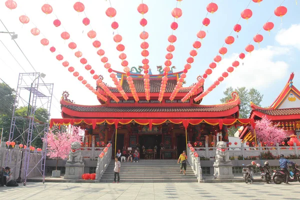 The atmosphere of preparation for the Chinese New Year celebrati — 스톡 사진