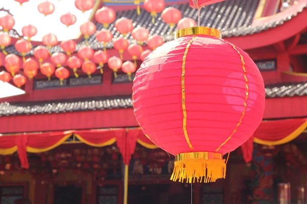 L'atmosphère de préparation pour les célébrations du Nouvel An chinois — Photo