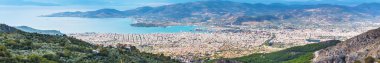 Yunanistan 'ın Pelion Mount kentinden Volos kent manzarası