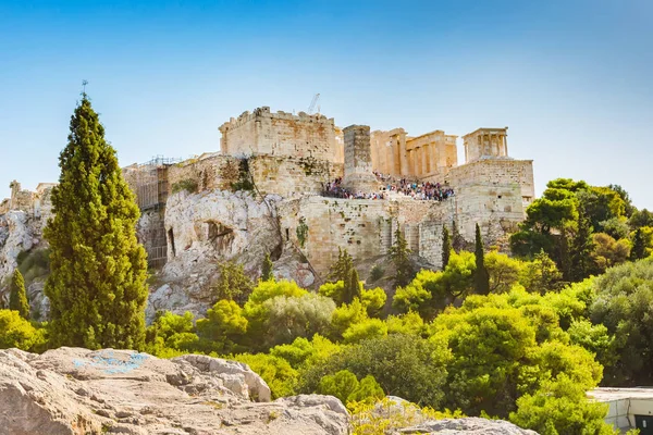 Tagesansicht der Akropolis in Athen, Griechenland — Stockfoto