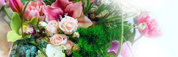 花牡丹の装飾、美しい咲く花束 — ストック写真