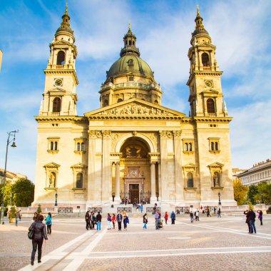 Budapeşte St. Stephens Basilica Budapeşte, Macaristan ve insanlara yakın bu dönüm noktası