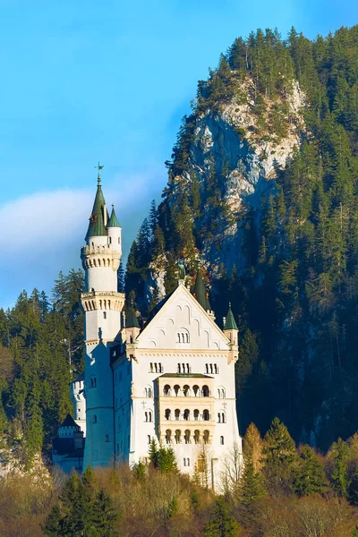 Famoso punto di riferimento della Baviera Castello di Neuschwanstein in Germania — Foto Stock