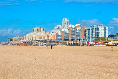 Ünlü Grand Hotel Amrath Kurhaus ve Scheveningen Plajı panorama, Lahey, Hollanda