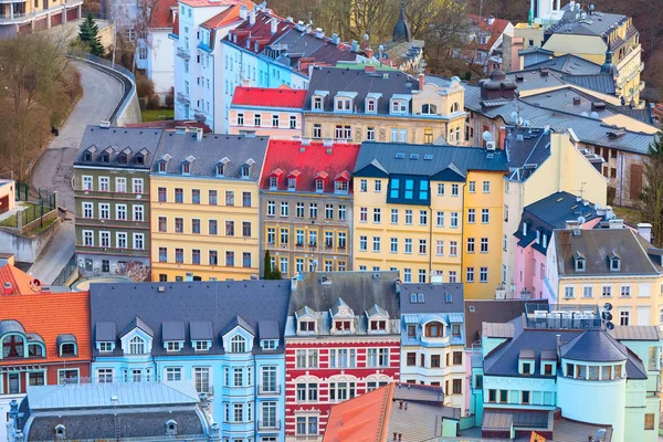 Карловы Вары вид с воздуха, Чехия — стоковое фото