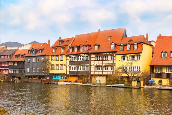 Vista de la calle Bamberg de la ciudad histórica en Alemania — Foto de Stock