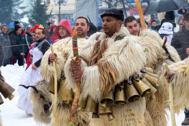 geleneksel Kukeri kostüm festival Bulgaristan