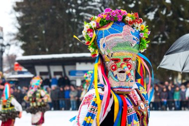 geleneksel Kukeri kostüm festival Bulgaristan