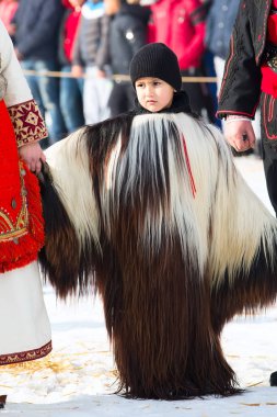geleneksel Kukeri kostüm festival Bulgaristan
