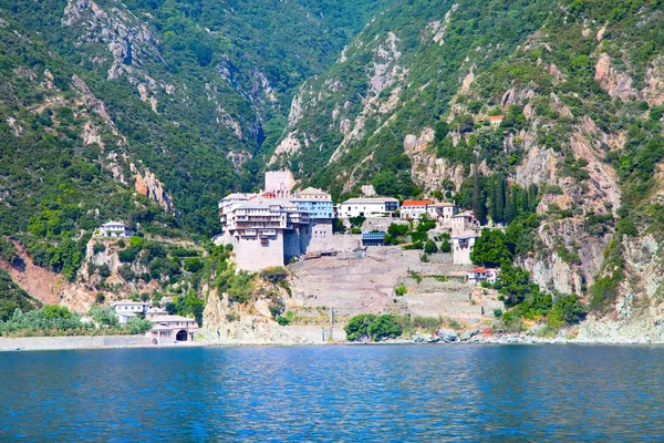 Klooster op Athos, Chalkidiki, Griekenland — Stockfoto