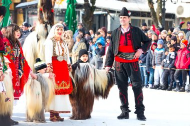 geleneksel Kukeri kostüm festival Bulgaristan