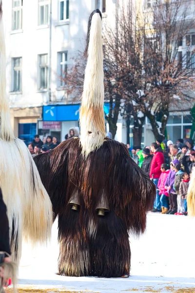 Tradiční festival Kukeri kostým v Bulharsku — Stock fotografie