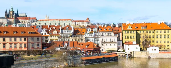 Воздушная панорама центра города, Чехия — стоковое фото