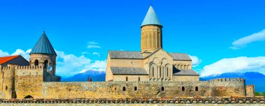 Kakhetia bölgesi Doğu Gürcistan'daki Alaverdi Ortodoks Manastırı