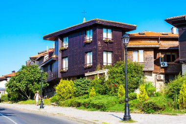 Nessebar antik şehirdeki eski evleri