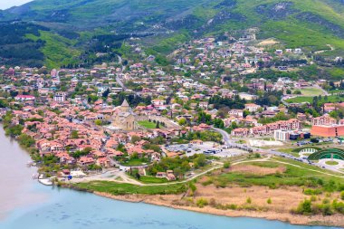 Mtsheta, Gürcistan ve nehirler Mtkvari ve Aragvi