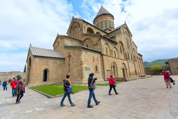 ムツヘタ、ジョージア州の歴史的な町の Svetitskhoveli 大聖堂 — ストック写真