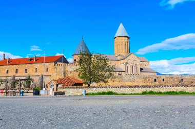 Kakhetia bölgesi Doğu Gürcistan'daki Alaverdi Ortodoks Manastırı